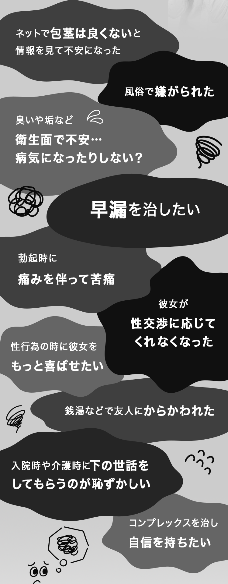 包茎　羞恥 