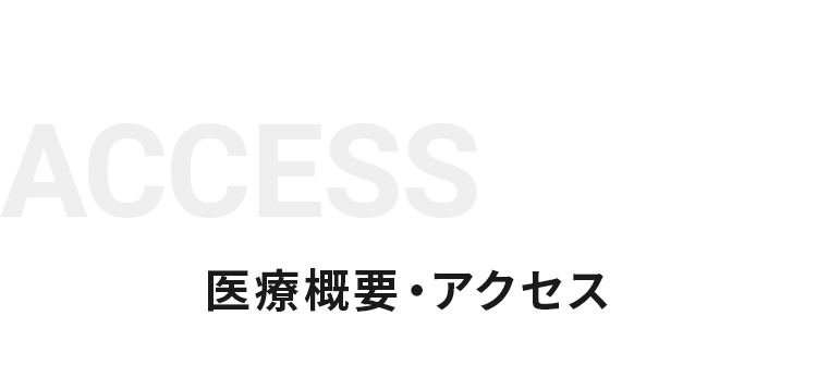 医療概要・アクセス